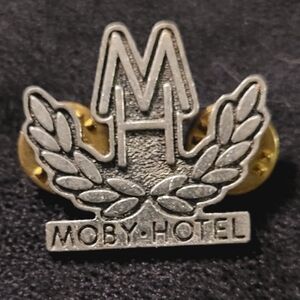 Moby Hotel Vintage Silver and Gold Lapel Pin